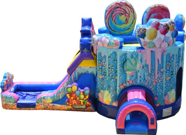 Birthday cake bouncer