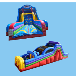 90ft Retro obstacle course